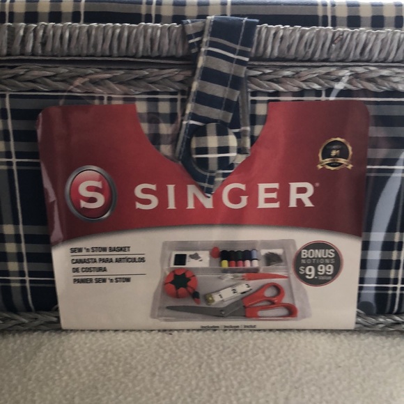 Singer sew ‘n tow basket with classic “s” design - Picture 2 of 4